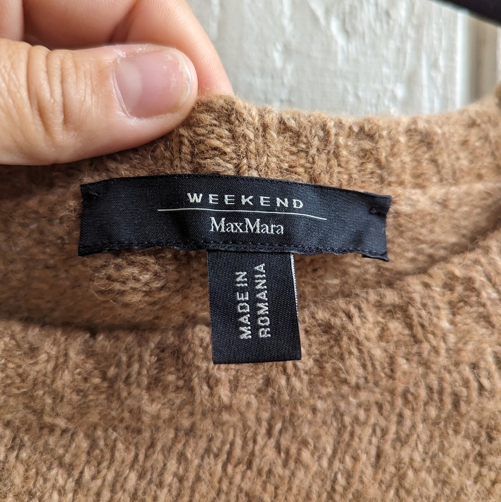 Striped Weekend Max Mara MaxMara geo Alpaca Longsleeved Crewneck Sweater - Picture 6 of 6